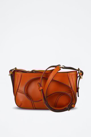 Bandolera de piel Matilde - Naranja