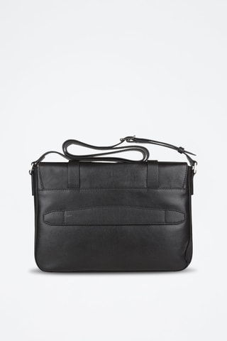 Bandolera de piel Cesare - Negro 