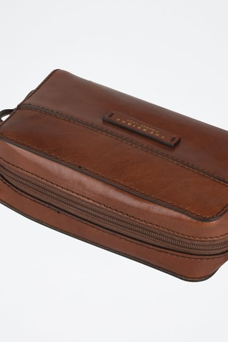 Bandolera de piel Elettra - Marrón 