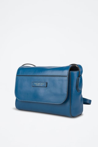 Bandolera de piel Elettra - Azul oscuro 