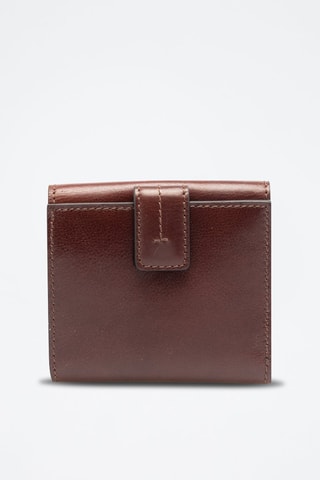 Cartera de piel - Marrón