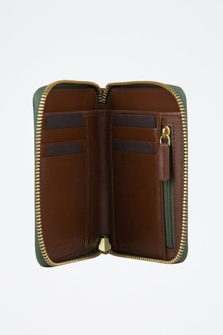 Cartera de piel Chiara - Marrón