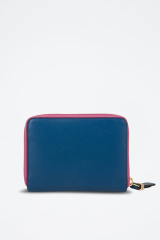 Cartera de piel Chiara - Azul oscuro