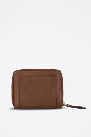 Cartera de piel Cecilia - Marrón