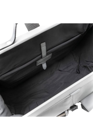 Bandolera de piel - Gris