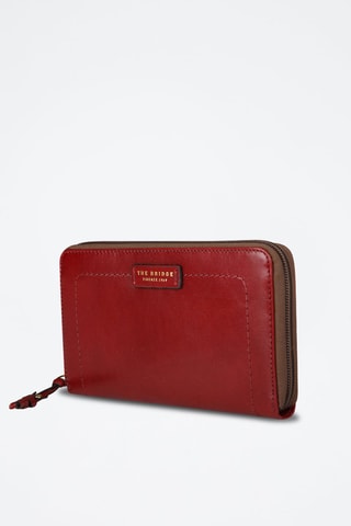 Cartera de piel Elba - Rojo