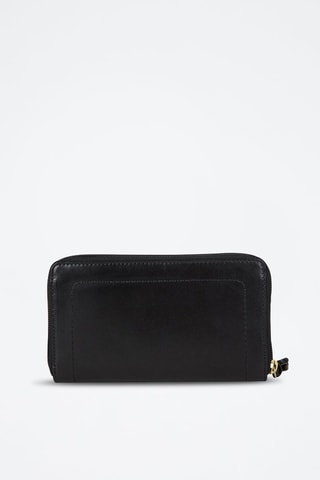 Cartera de piel Elba - Negro