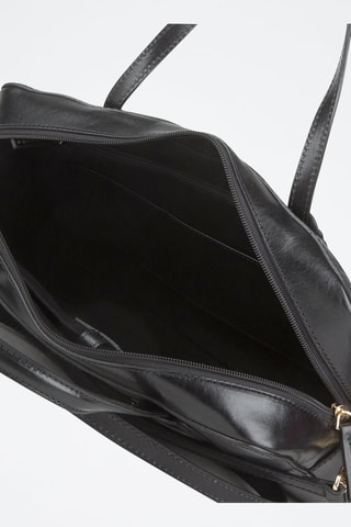 Maletín de piel Elettra - Negro 