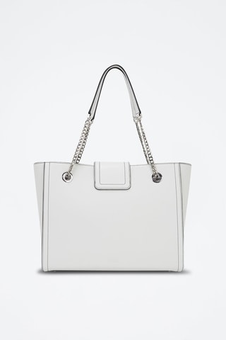 Cabas en cuir - Blanc