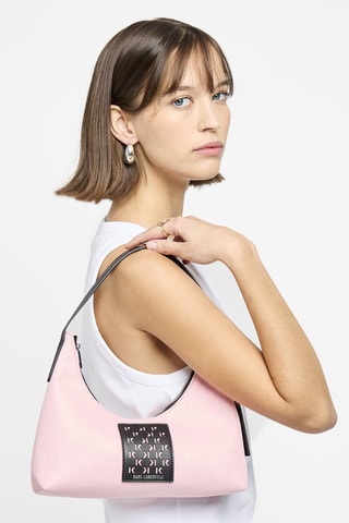 Sac porté épaule - Rose et noir