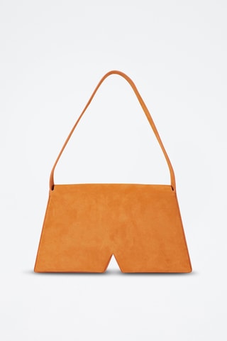 Sac porté épaule en nubuck - Orange