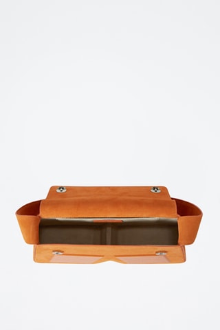 Sac porté épaule en nubuck - Orange