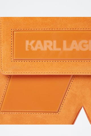 Sac porté épaule en nubuck - Orange