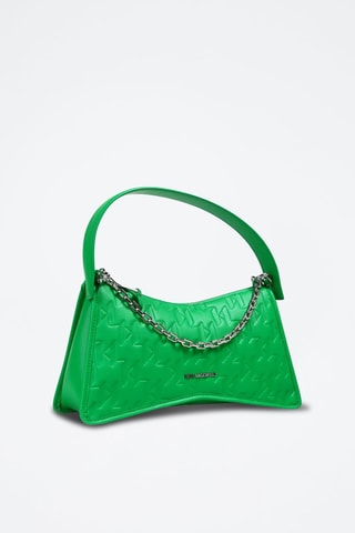 Sac porté épaule en cuir - Vert
