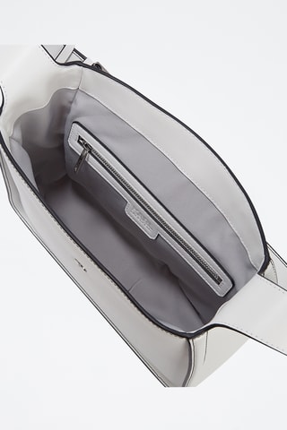 Sac porté épaule en cuir - Blanc