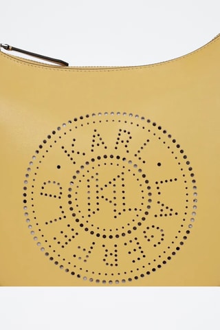 Sac porté épaule en cuir - Jaune