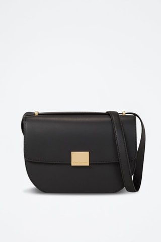 Sac bandoulière en cuir - Noir