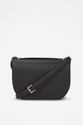 Sac bandoulière en cuir - Noir