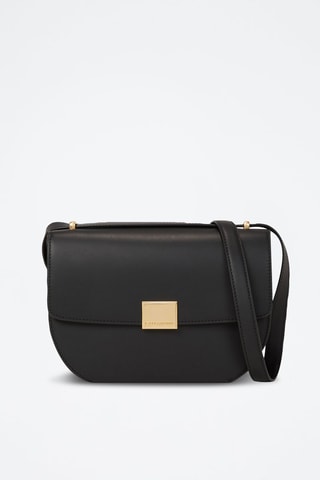 Sac bandoulière en cuir - Noir