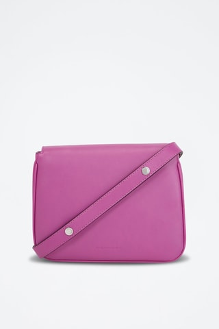 Sac bandoulière en cuir - Fuchsia