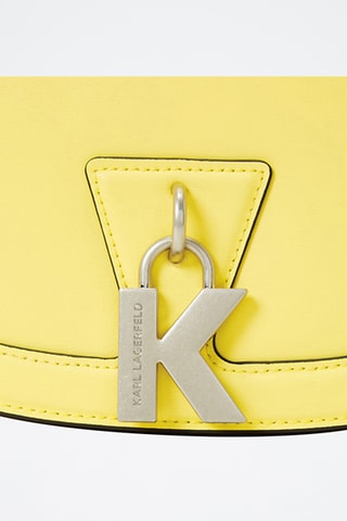 Sac bandoulière en cuir - Jaune