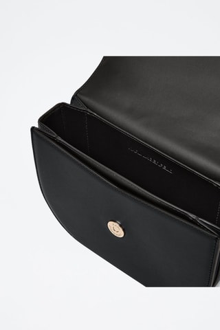 Sac bandoulière en cuir - Noir