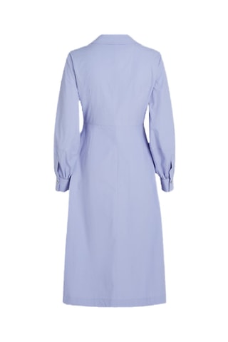 Robe portefeuille en coton biologique - Mauve