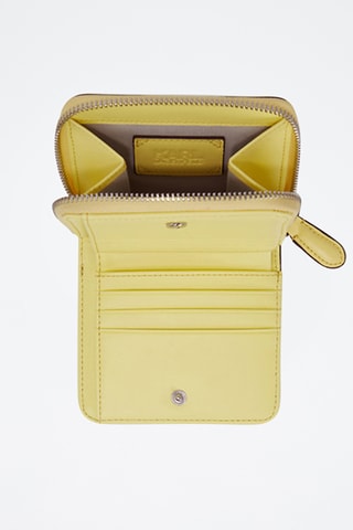 Portefeuille en cuir - Jaune