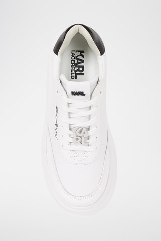 Baskets plateformes en cuir - Blanc