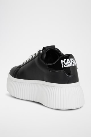 Baskets plateformes en cuir - Noir