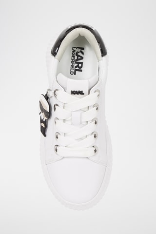 Baskets plateformes en cuir - Blanc