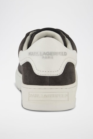 Baskets en nubuck - Noir chiné