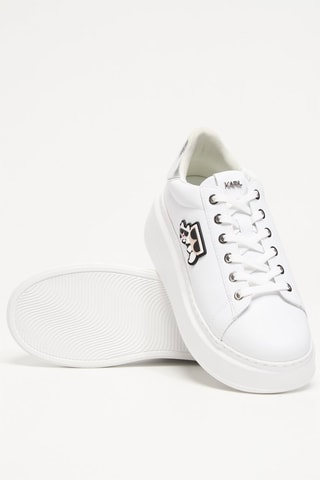 Baskets plateformes en cuir - Blanc