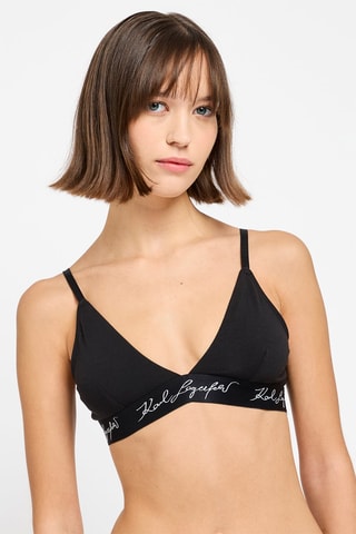 Soutien-gorge en coton biologique - Noir