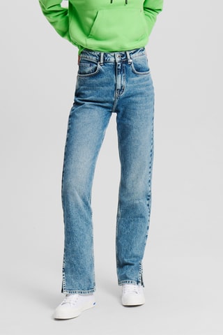 Jean droit en coton biologique - Bleu clair