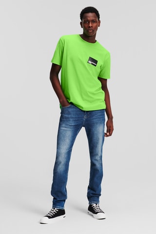 Jean skinny en coton biologique - Bleu