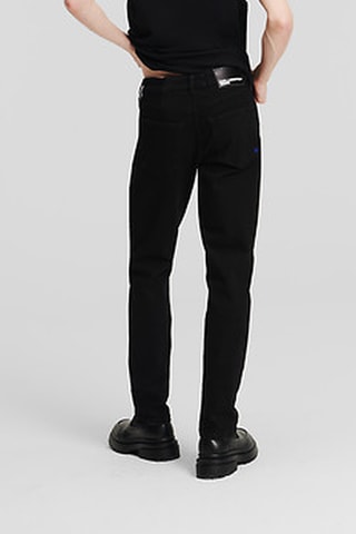 Jean slim en coton biologique - Noir