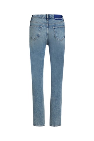 Jean straight en coton biologique - Bleu