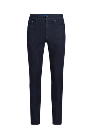 Jean slim en coton biologique - Bleu foncé