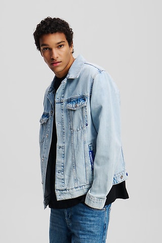 Veste en jean et coton biologique - Bleu