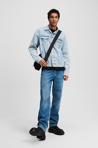 Veste en jean et coton biologique - Bleu