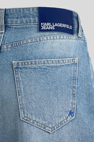 Jupe midi en jean en coton biologique - Bleu clair