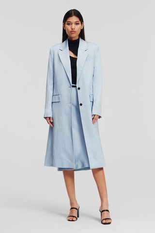 Veste longue - Bleu clair