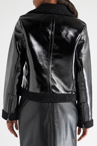 Veste bi-matière - Noir