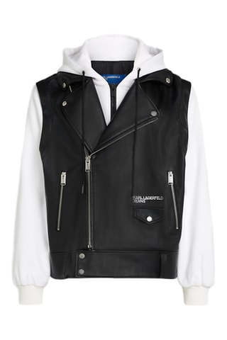 Veste trompe-l'œil - Noir