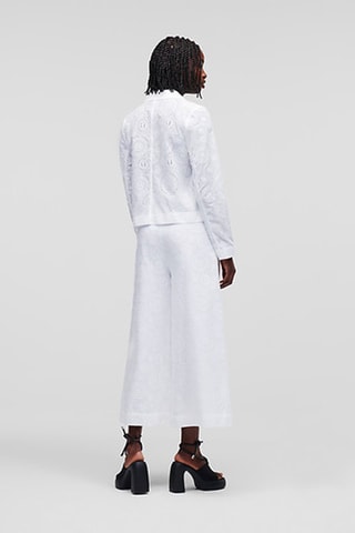 Veste en broderie anglaise - Blanc
