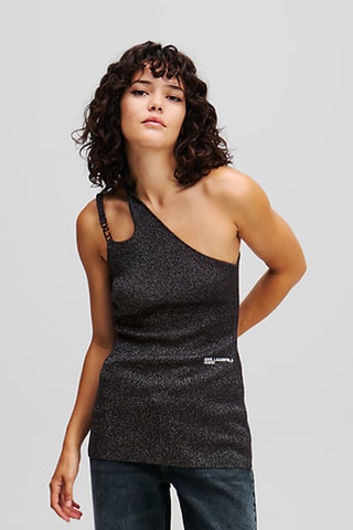 Top asymétrique - Noir