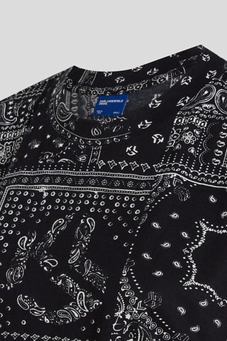 Top en coton biologique - Noir et blanc