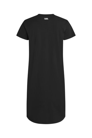 Robe droite en coton biologique - Noir