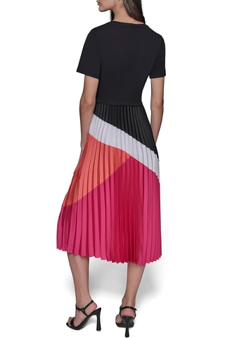 Robe trompe-l'œil - Noir